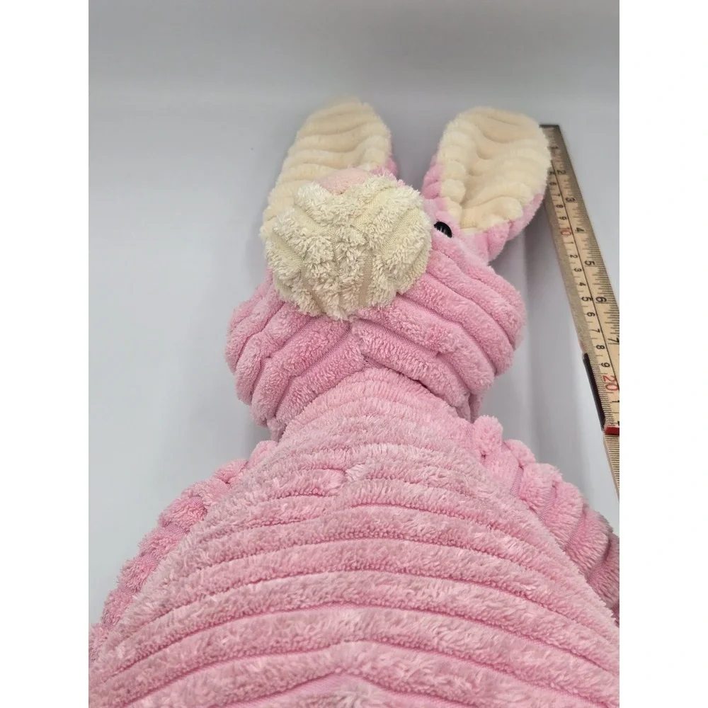 JELLYCAT Medium Cordy Roy Bunny Hare Plush Stuffed Animal Pink & Cream